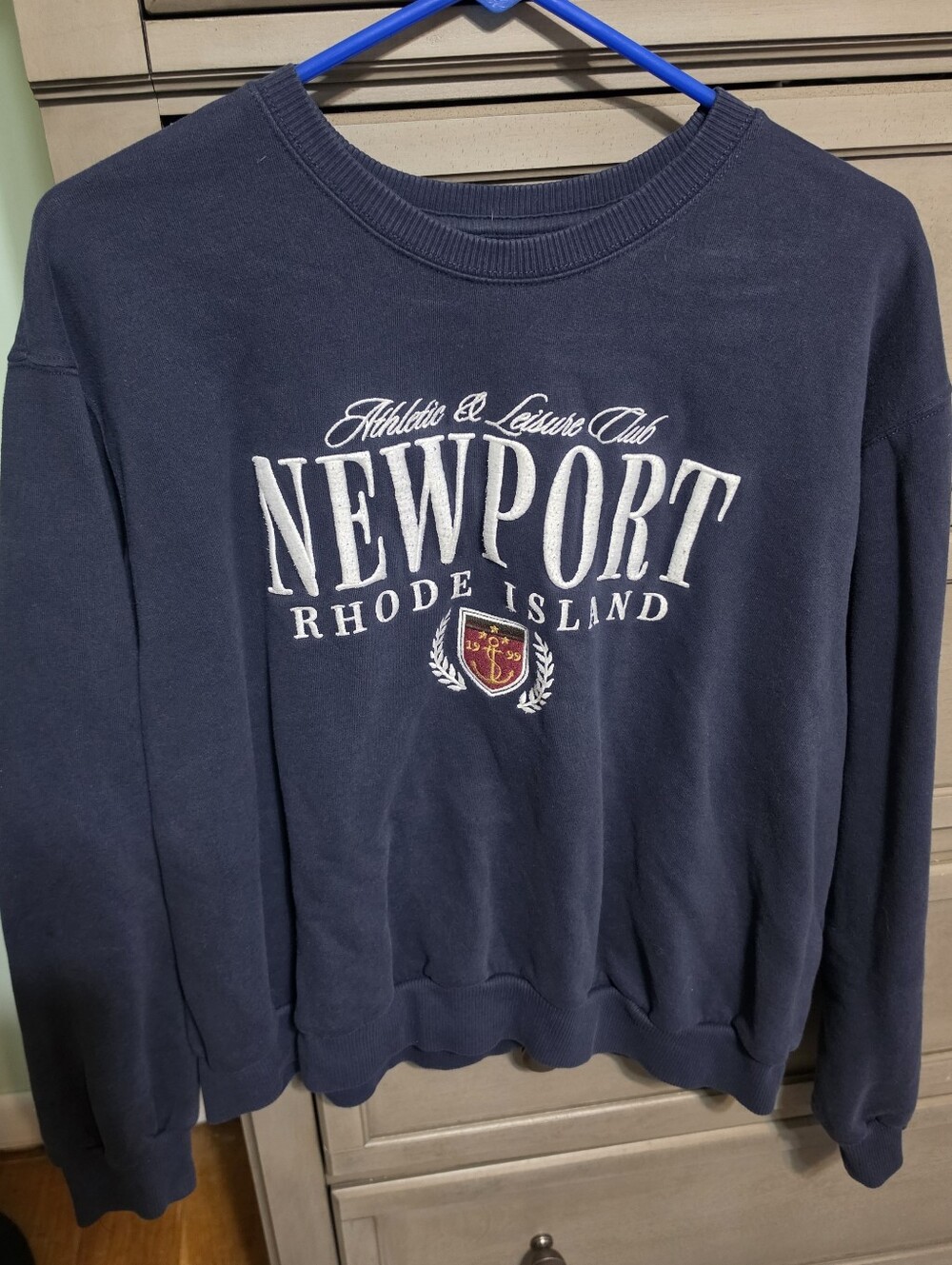 NEWPORT Rhode Island Navy Graphic Crewneck Sweatshirt